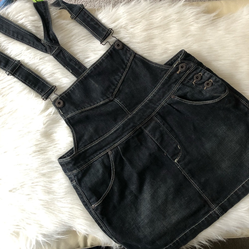 Denim Overall Skirt - Picture 2 of 7